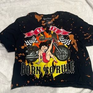 Betty Boop biker shirt